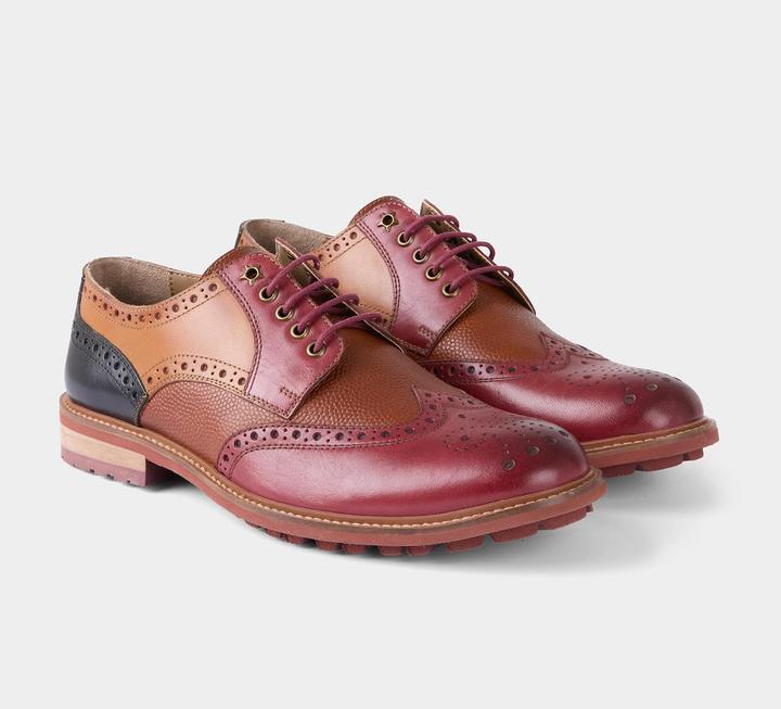 Image du produit Joe Browns Embossed Detail Mixed Leather Brogues (43)