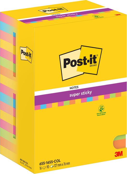 Image du produit Post-it Super Sticky (127 x 76 mm)