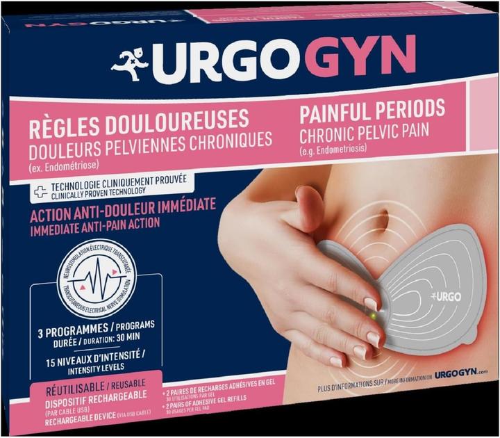 Produktbild Urgo URGOMOON Wiederaufladbares Elektrotherapie-Pflaster für schmerzhafte Perioden