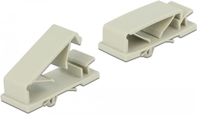 Actual product image Delock Cable Holder Grey (Pack of 10)