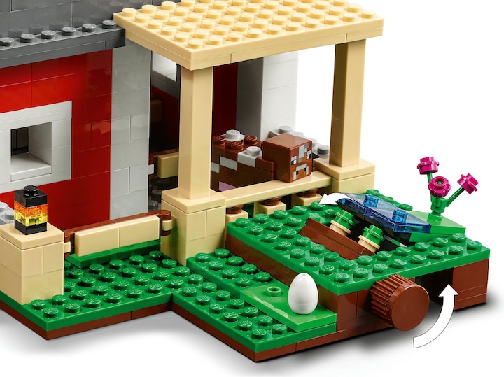 Actual product image LEGO The red barn (21187, LEGO Minecraft)