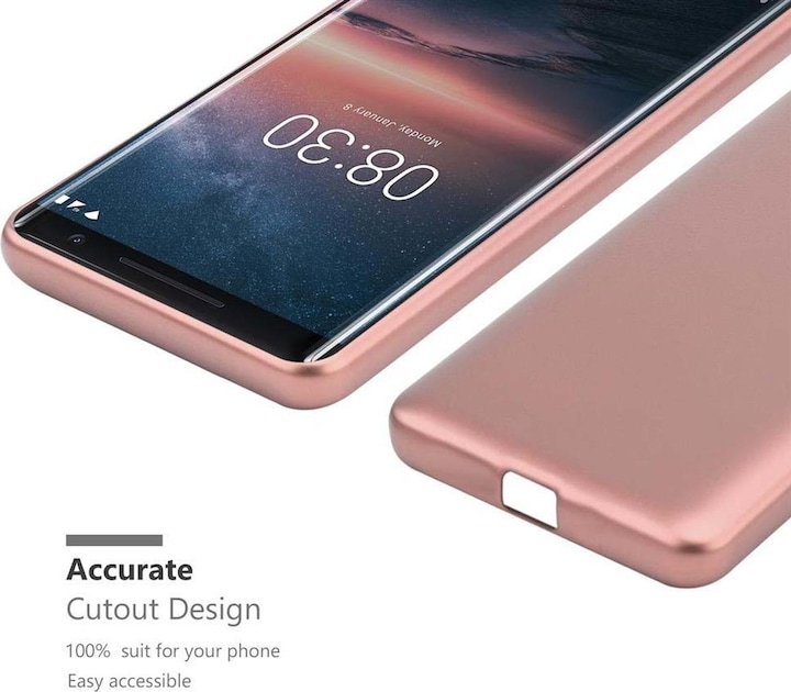 Produktbild Cadorabo TPU Matt Metallic Cover (Nokia 8 Sirocco)
