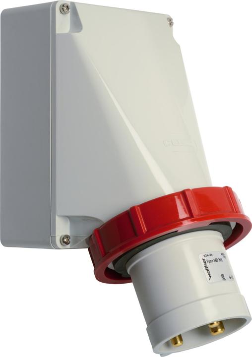 Produktbild Walther Werke WAL 668309 WandgerÃ¤testecker 63A 3P 400V 9h IP67