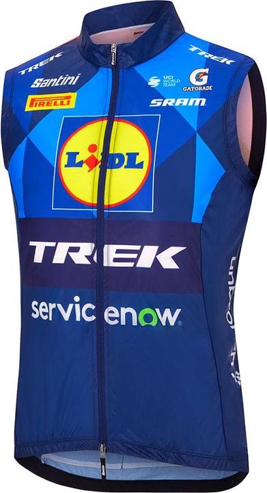 Actual product image Santini Vest Trek Windshell Medium Blue/Yellow (M)