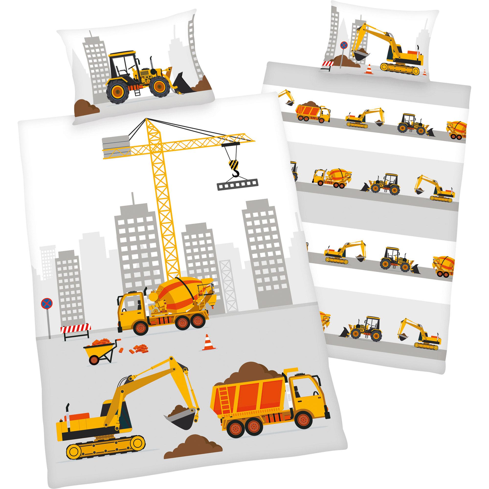 Herding, Kinderbettwäsche, Baustelle