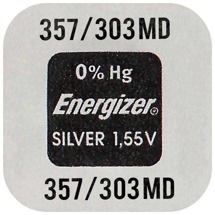 Actual product image Energizer 357/303 - Battery - Silver oxide (1 pcs., 28L, 138 mAh)
