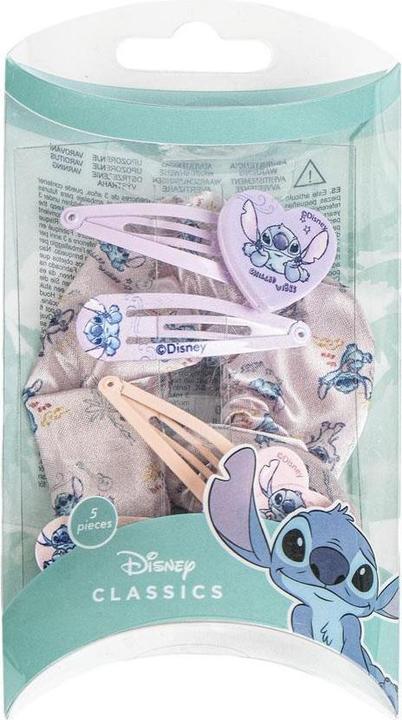 Immagine prodotto Cerdá Set di bellezza di accessori per capelli Disney Stitch per bambine, il set include 4 spille per (Elastico per capelli)