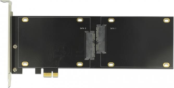 Image du produit Delock 2x contrôleur SATA PCI-Ex1, étroit