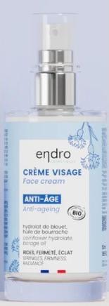Actual product image Endro Cosmétiques face cream natural anti-ageing Glasfl 50 ml (50 ml, 24h cream)