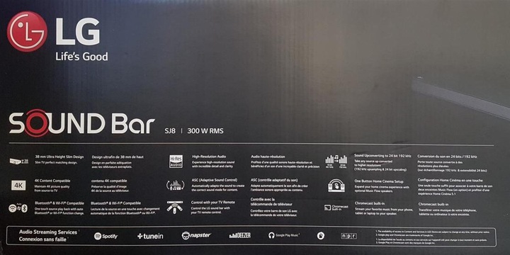 Productafbeelding LG Sj8 (300 W, 4.1 Kanaal)