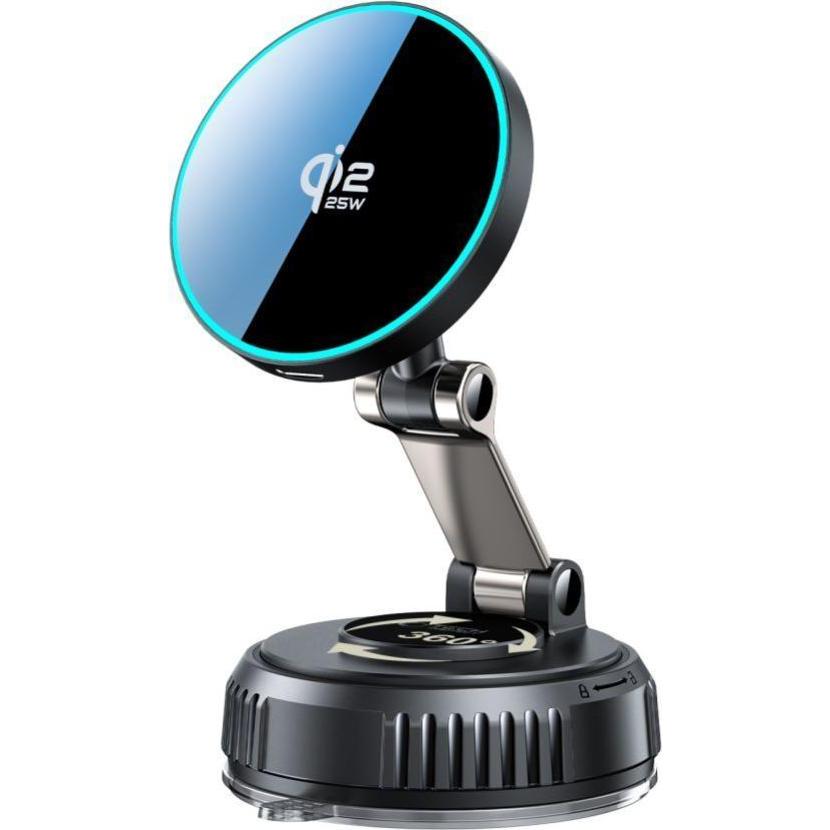 4Kom Other goods Tech-Protect Tech-Protect V8 Magnetic MagSafe 25W Car Charger - Black, Adattatore per auto, Nero