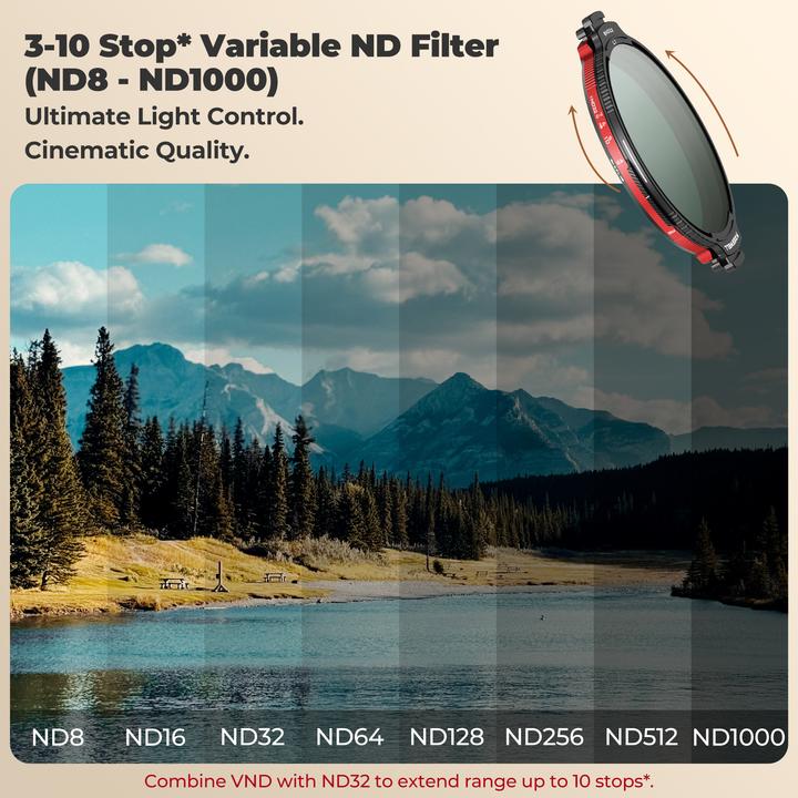 Productafbeelding Freewell Real Locking Variable ND/CPL Filter Mega Kit (82 mm, ND / grijsfilter)