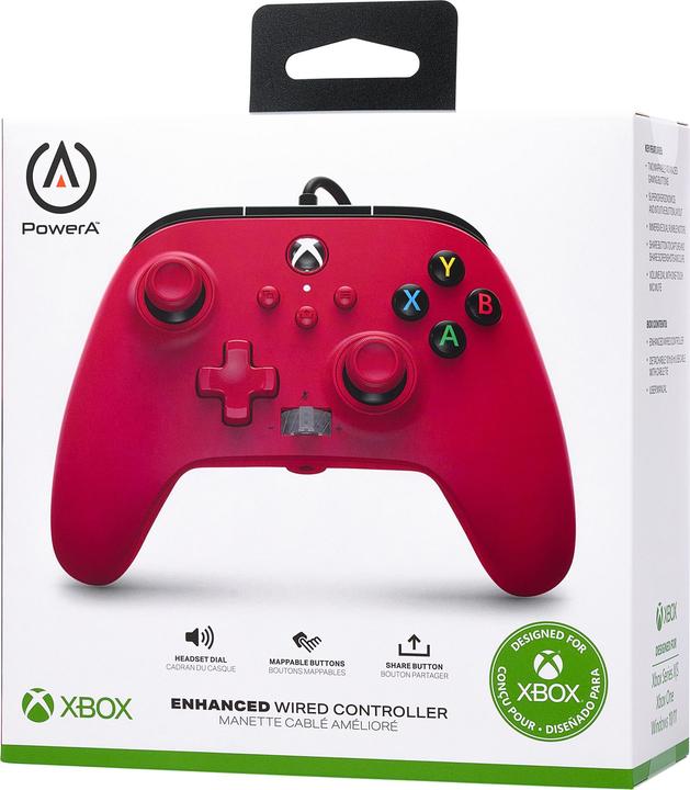 Produktbild PowerA Gamepad Artisan Red do konsoli Xbox Series X|S (XBGP0008-01) (Xbox Series X, Xbox Series S, Xbox One S)