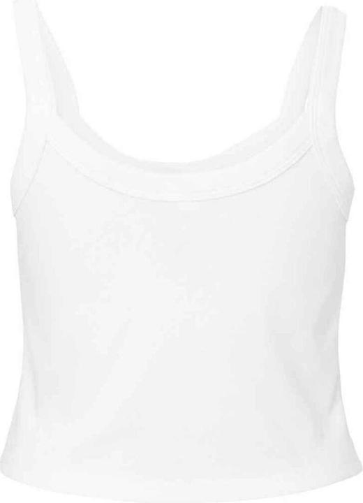 Actual product image Bella Canvas Womens/Ladies Plain Micro-Rib Spaghetti Strap Tank Top (XL)