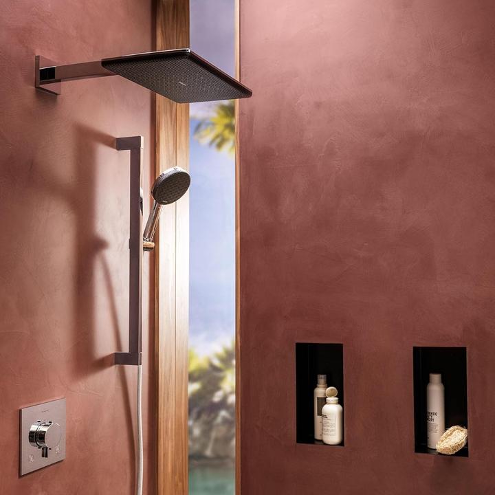 Actual product image hansgrohe Raindance Alive EcoSmart Water-Saving Rain Shower Head with Anti-Limescale Function (2 Beam types, 8 l/min)