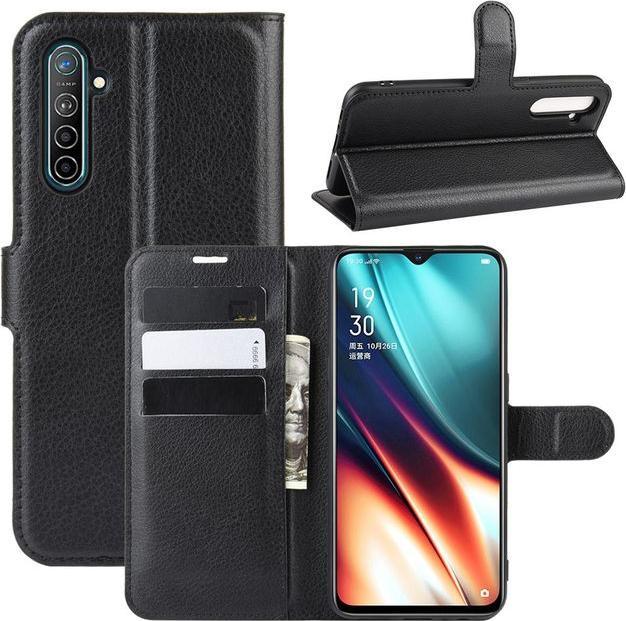 Actual product image MU Classic Litchi Leather Bookcover Series (Realme XT, Realme X2)