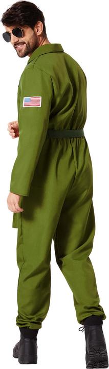 Actual product image tectake Men's Fancy Dress Costume - Air Force Pilot (S)
