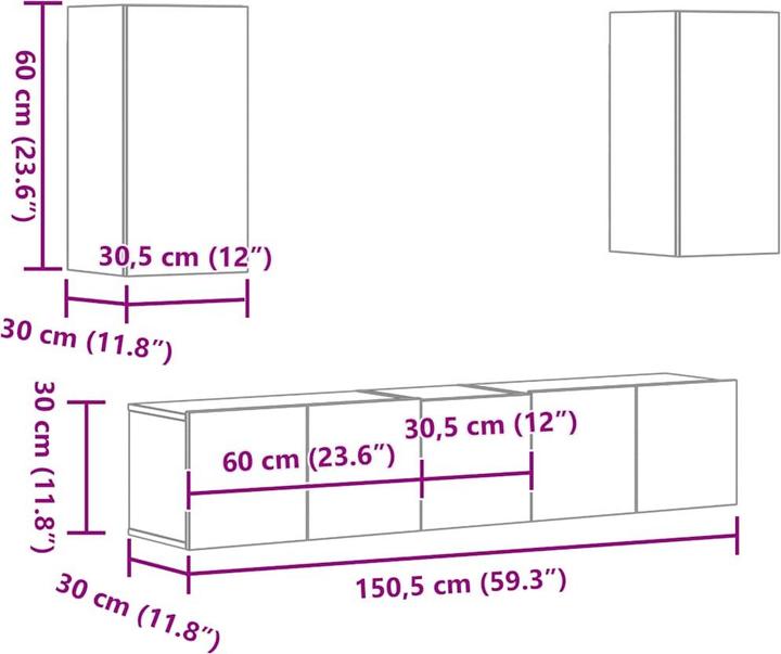 Actual product image vidaXL Lasse (60 x 30 x 30 cm)