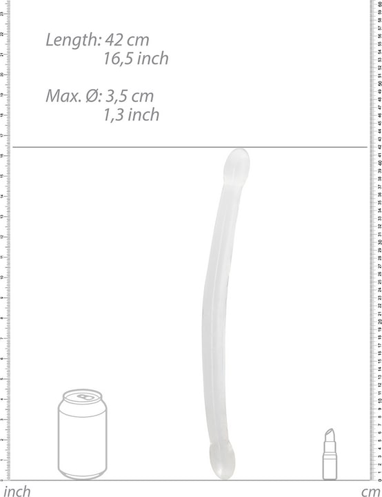 Actual product image RealRock Non Realistic Double Dong 17" / 42cm