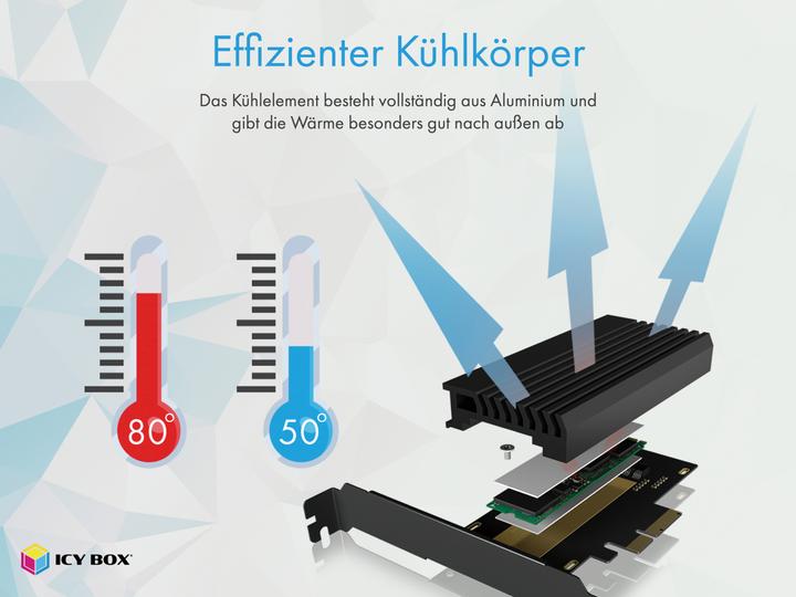 Image du produit Icy Box IB-PCI214M2-HSL (PCIe)