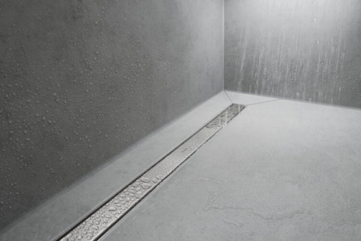 Immagine prodotto hansgrohe RainDrain Match è un set di canalette per doccia 1000 con telaio regolabile in altezza (acciaio (1000 mm)