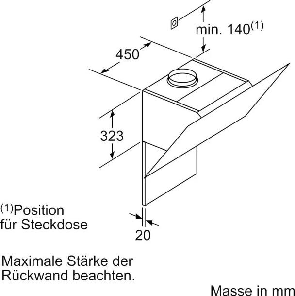 Actual product image Siemens Lc98klv60 (Wall hood)