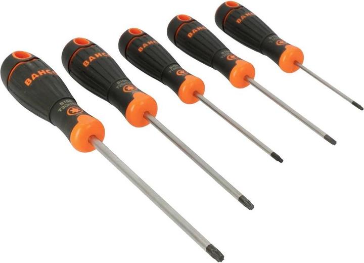 Produktbild Bahco BahcoFIT Schraubendreher-Satz für TORX-Schrauben mit 2-Komponenten-Griff - 5-teilig (TX)
