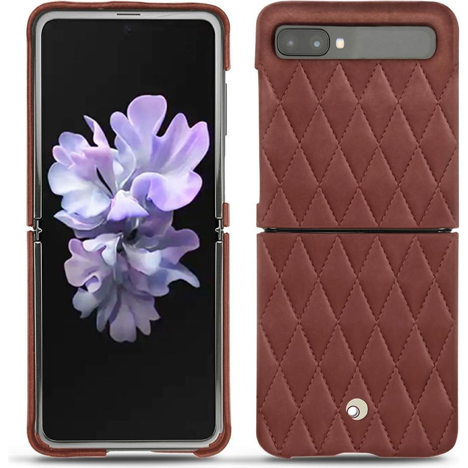 Thumbnail - Noreve Lederschutzhülle (Samsung Galaxy Z Flip), Smartphone Hülle, Rot