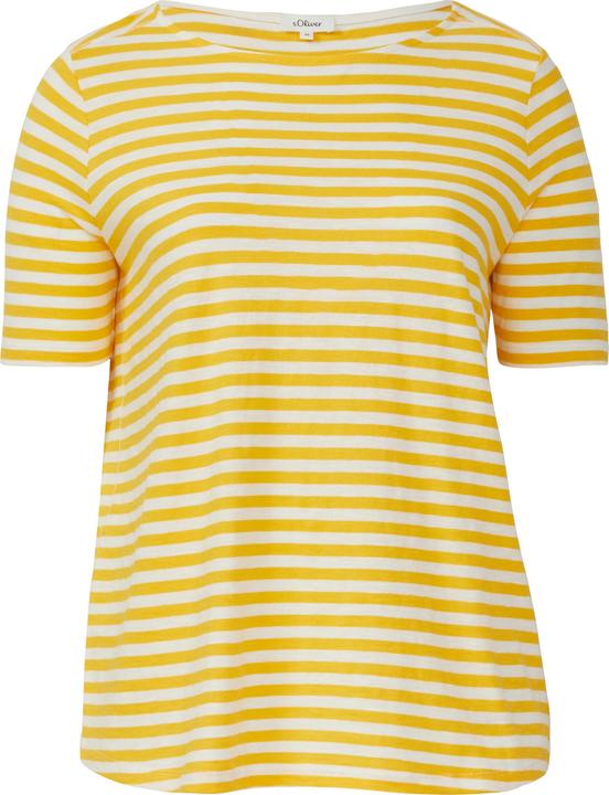 Produktbild S.Oliver T-Shirt Gestreiftes T-Shirt mit Flammgarnstruktur (44)