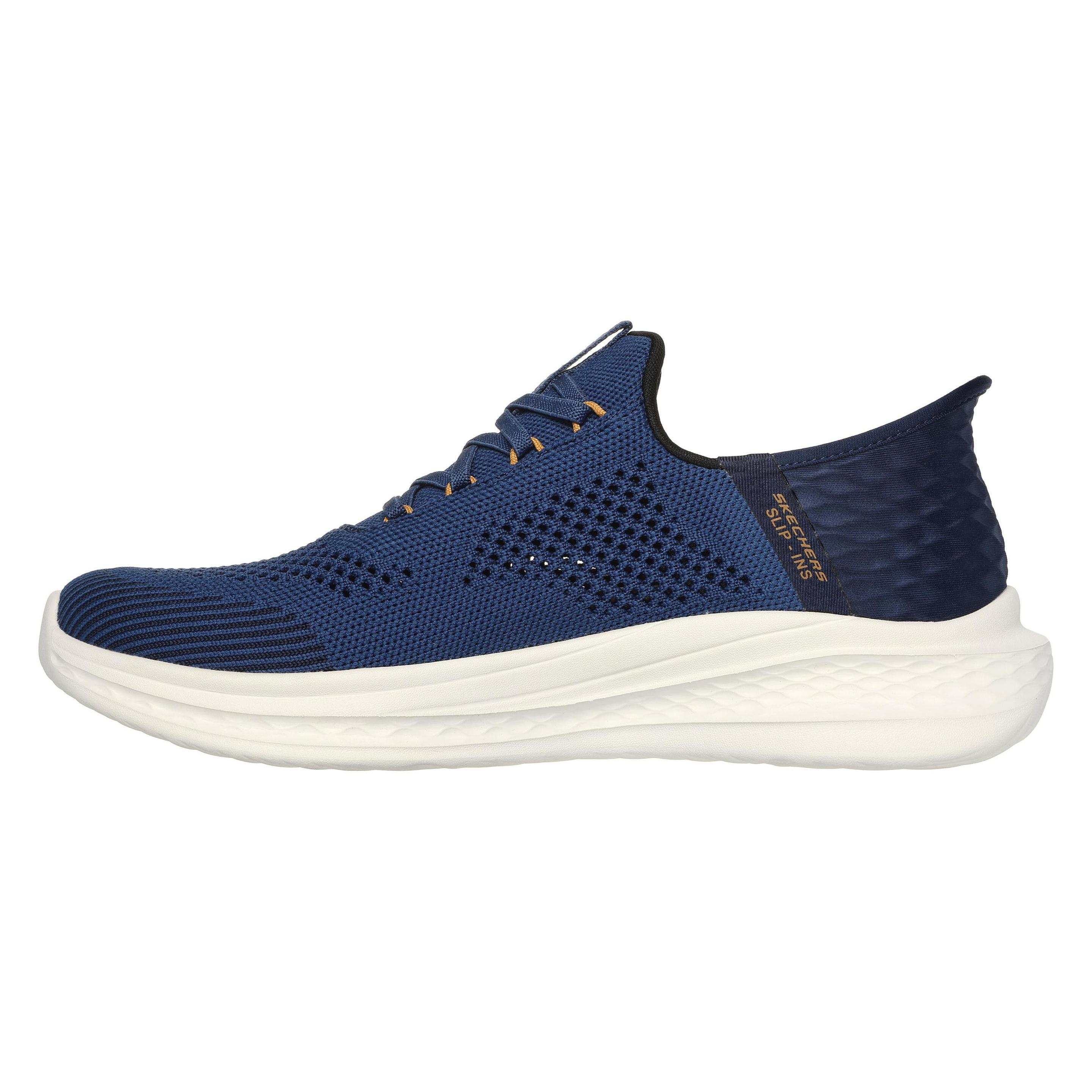 Skechers, Mannen, Sneakers, Slade - Quinto - Heren Instappers - Blauw, Blauw, (46)