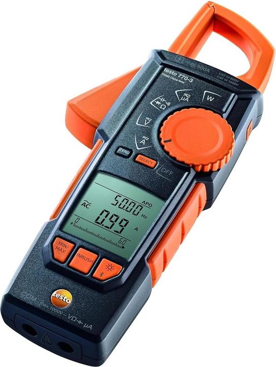 Produktbild Testo 770-3 Stromzange digital CAT III 1000 V, CAT IV 600V Anzeige (Counts): 6000 (CAT III 1000V, CAT IV 600V)