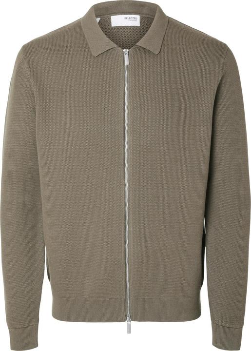 Selected Homme Cardigan en tricot avec fermeture éclair (S)