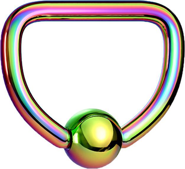 Immagine prodotto Star Piercing Anello di chiusura a microsfera colorato D (senza ottone, Acciaio chirurgico 316L)