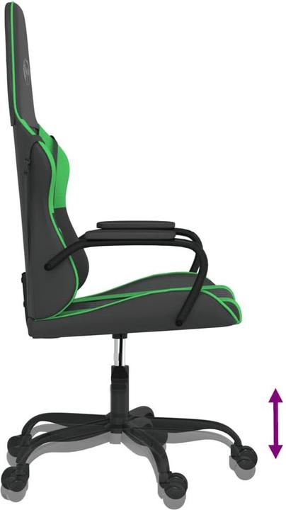 Image du produit vidaXL Gaming-Stuhl mit Massagefunktion Schwarz und Grün