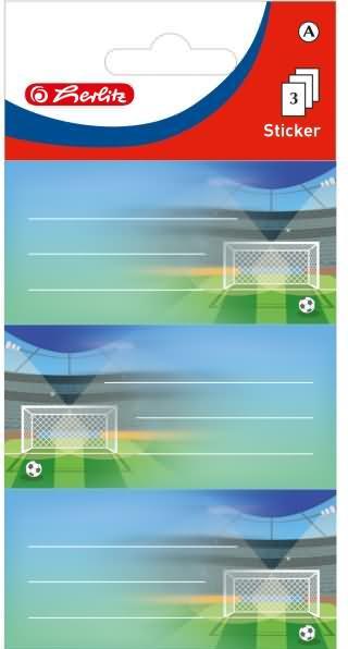 Actual product image Herlitz Book labels Fuáball, 76 x 35 mm