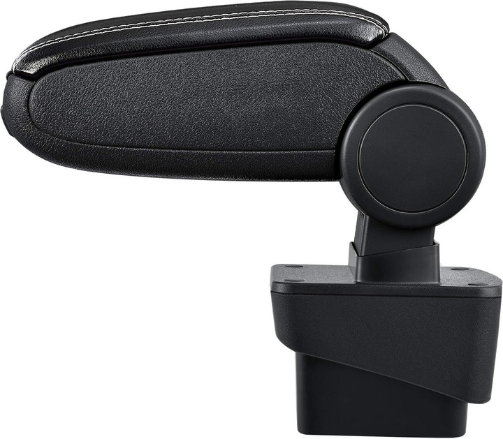 Produktbild Pro-Tec Mittelarmlehne Audi A1 mit Staufach Kunstleder Schwarz mit weissen Nähten