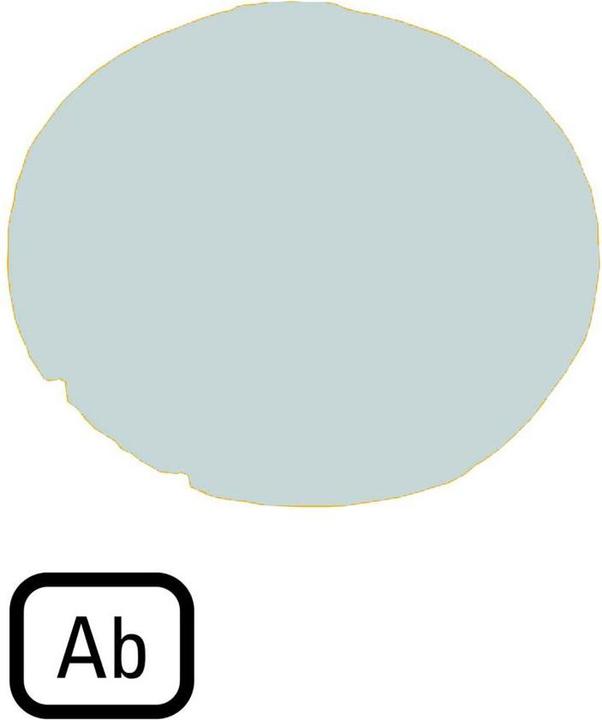 Actual product image Eaton Button lens, flat white, AB 218318