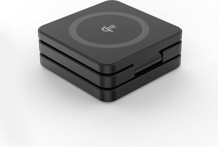 Actual product image Misura MH08 Pro - 3-in-1 Foldable Qi2 Wireless Charger - BLACK