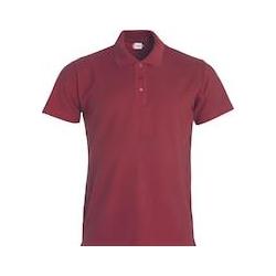 Local Media, Herren, Shirts, Poloshirt Clique Basic 028230, Baumwolle, Bordeaux, Grösse Xl, Rot