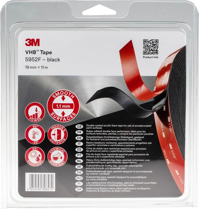 Actual product image 3M VHB Tape 5952F 19mm x 11m (19 mm)