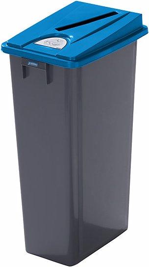 Actual product image Probbax Plastic recyclable waste collector, capacity 80 l, access slot, pictograms for (80 l)
