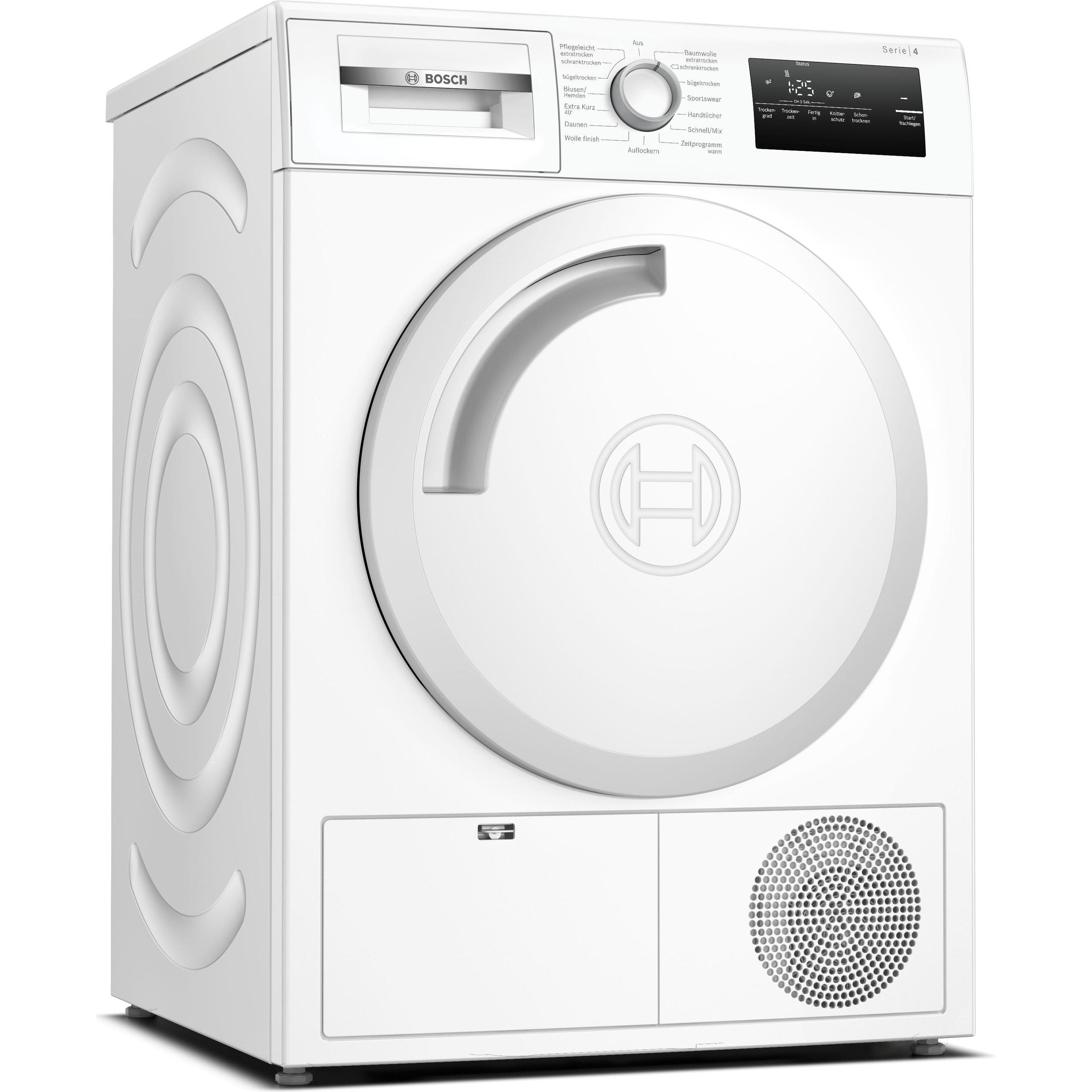 Bosch Hausgeräte WTH83V03, Wäschetrockner, Weiss