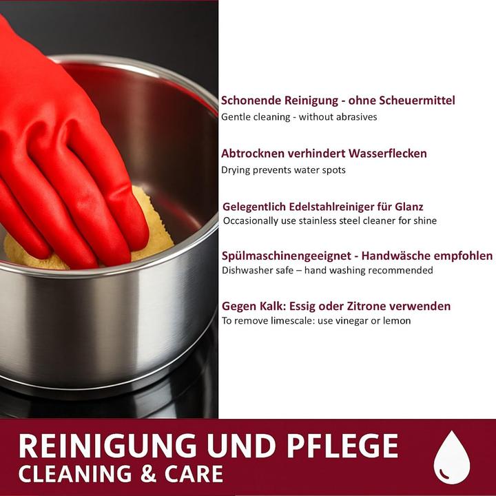 Actual product image Hooz Edelstahl Kochtopf-Set (Pan set + pot set, Stainless steel)