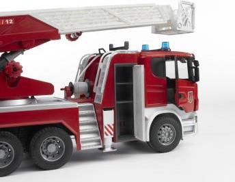 Actual product image Bruder Scania R-series fire brigade with ladder