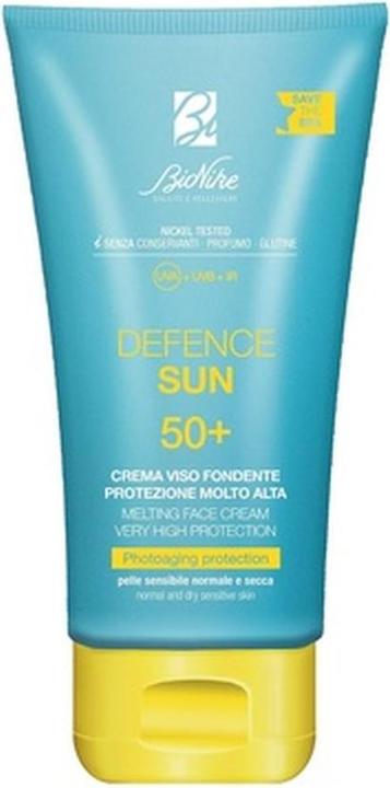 BioNike DEFENCE SUN 50+ Crema viso fondente (Sonnencreme Gesicht, SPF 50, 50 ml)