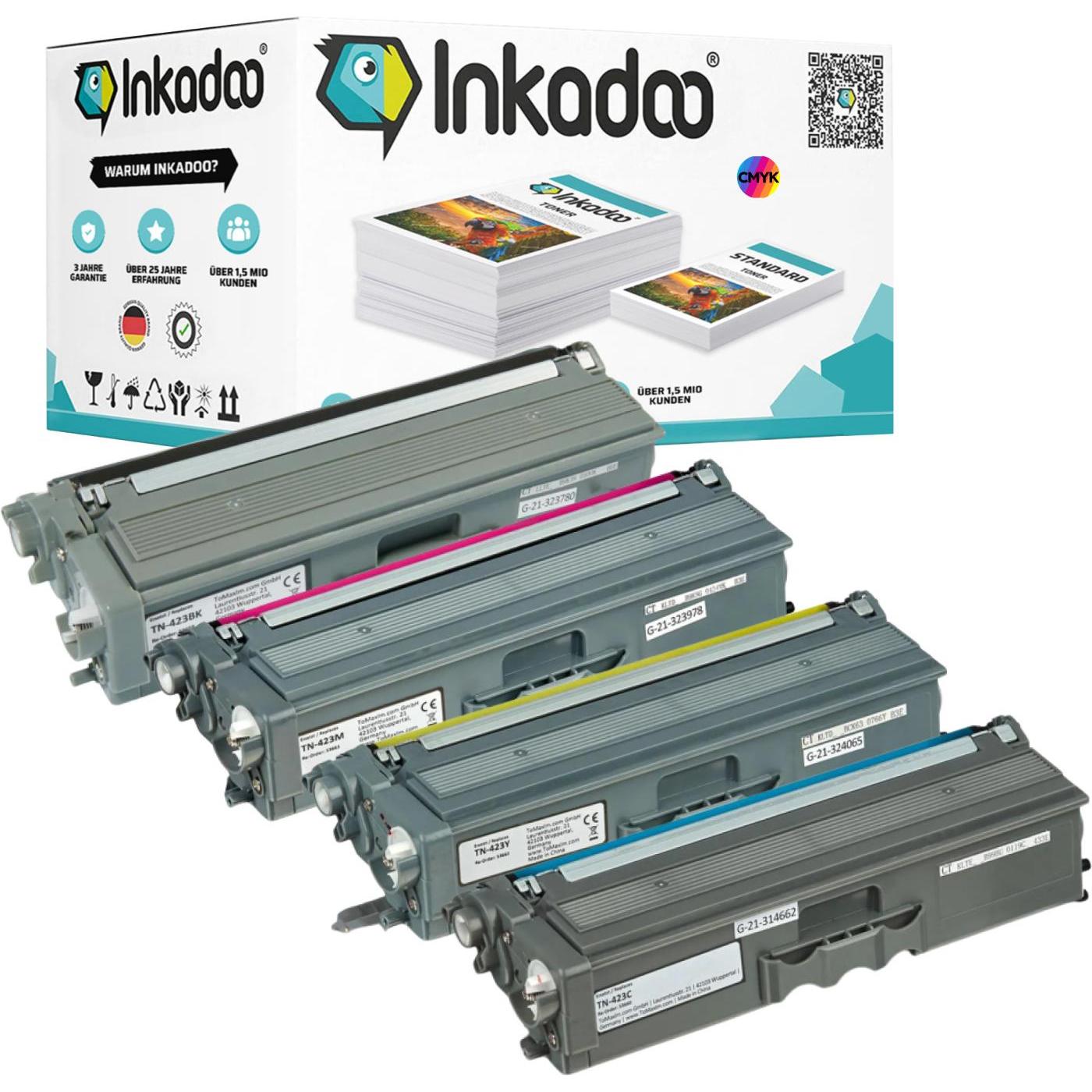 Inkadoo, Toner, Kompatibel Toner für Brother MFC-L 8690 CDW (M, Y, BK, C)