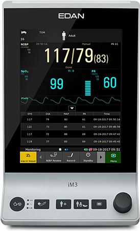 Produktbild Edan IM3 Vitalzeichenmonitor - NIBP + Sp02 + Touchscreen