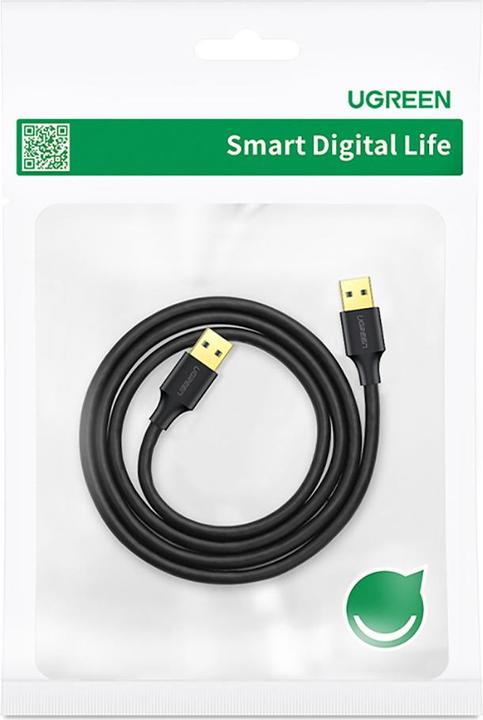 Produktbild Ugreen USB 3.0 A-A Cable 3m (black) (3 m, USB 3.2 Gen 1)