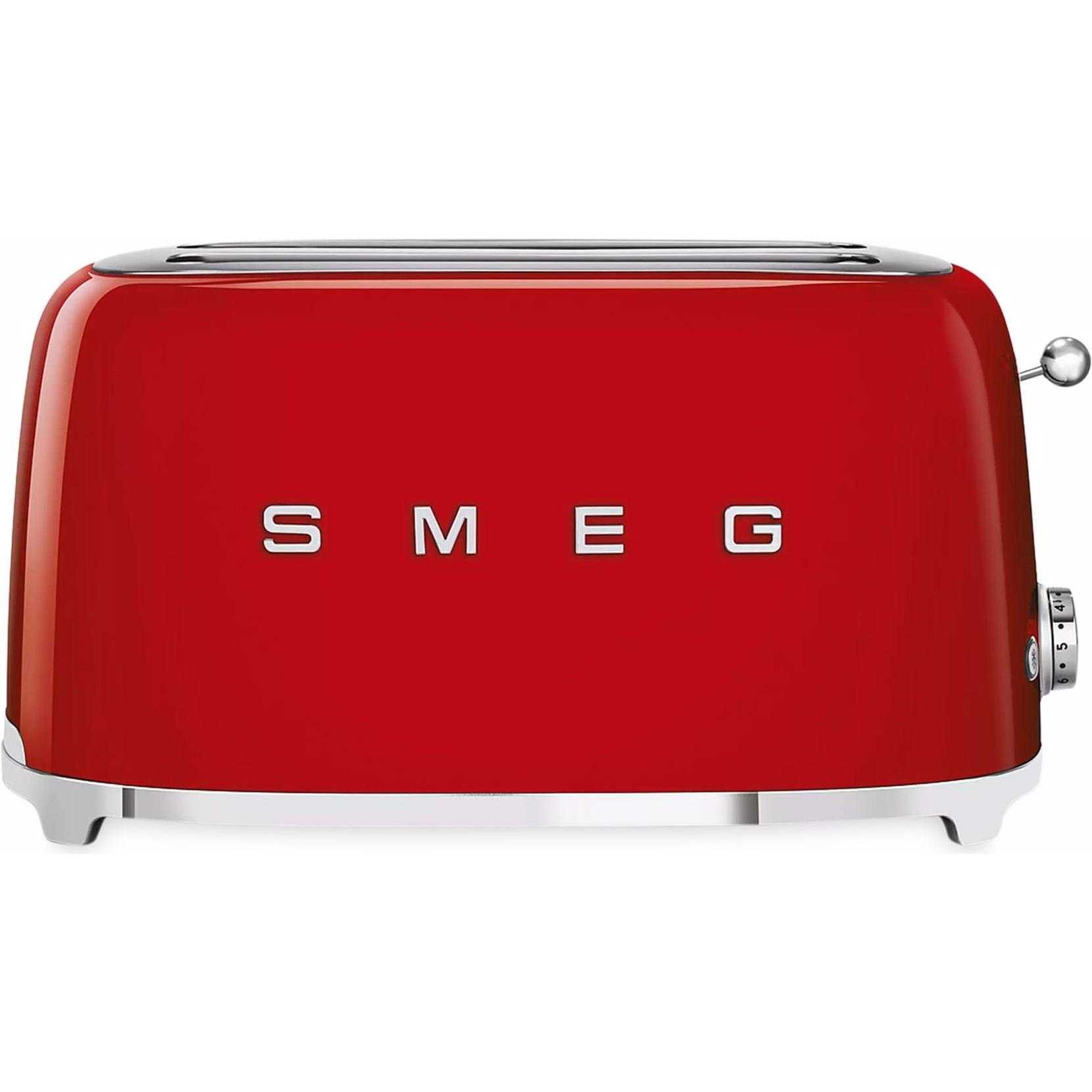 Smeg Lungo stile anni '50, Tostapane, Rosso