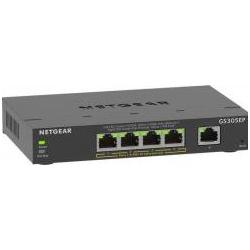 Netgear 5-Port Ge Poe+ Smart Managed Plus Switch (5 Ports), Netzwerk Switch, Schwarz